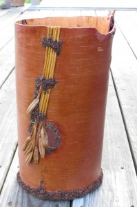 Birch Bark Vase