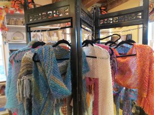 Knit shawls by Ellen