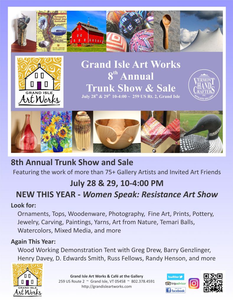 Trunk Show & Sale poster with event information