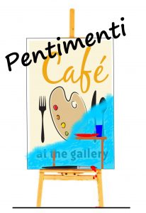sign for Pentimenti Cafe